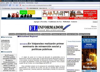 Noticia en diario regional sobre el primer seminario de Reinserción Social y Políticas Públicas