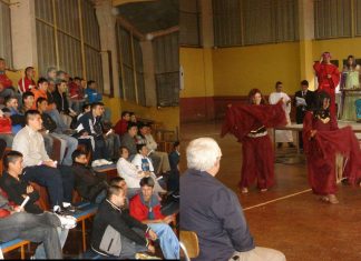 Clausura del año escolar en el Liceo Caupolicán de Concepción