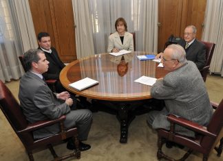 Reunión de Trabajo con el Minstro de Justicia Sr. Felipe Bulnes