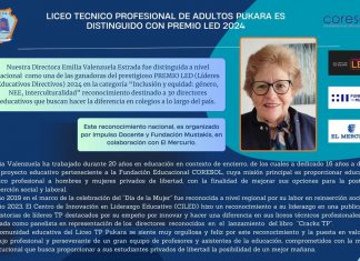 Directora Liceo Pukara gana Premio LED
